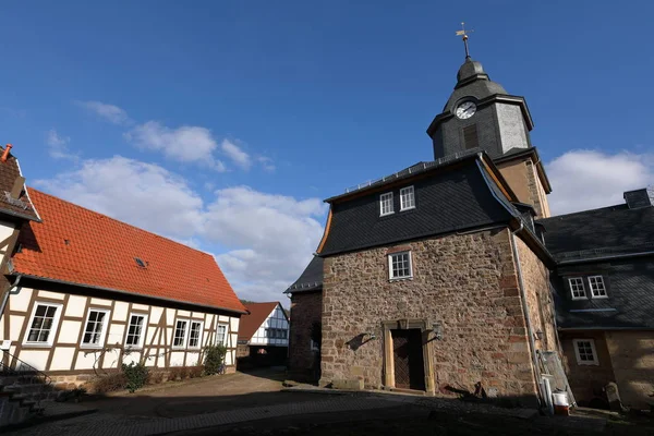 Hrad Kostel Herleshausen Hesse Německo — Stock fotografie