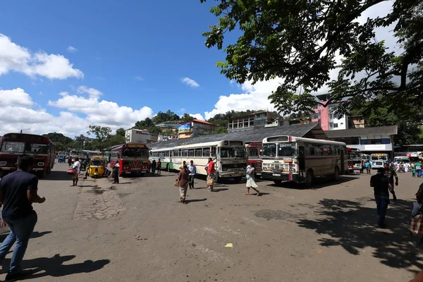 Kandy Sri Lanka Otobüs Istasyonu Aralık 2017 — Stok fotoğraf