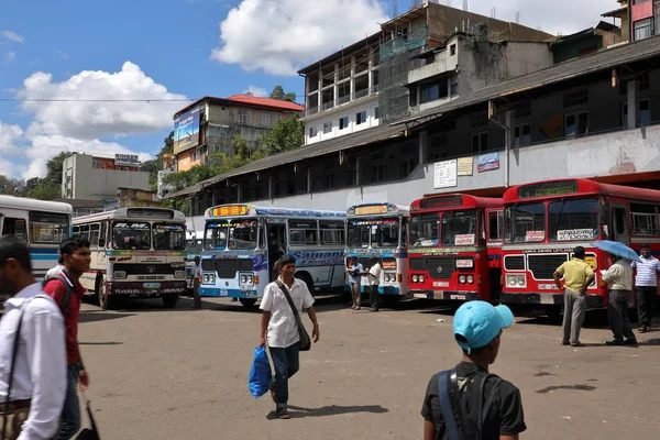 Kandy Sri Lanka Otobüs Istasyonu Aralık 2017 — Stok fotoğraf