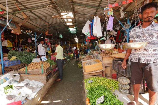 Market Halls Street Selling Kandy Sri Lanka Décembre 2017 — Photo