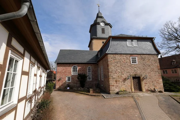 Die Dorfkirche Von Herleshausen Nordhessen — Stockfoto