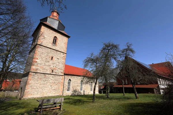 Die Dorfkirche Von Rhrda Nordhessen — Stockfoto