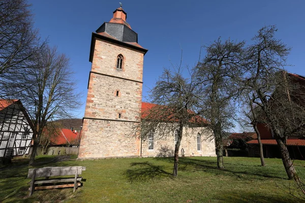 Die Dorfkirche Von Rhrda Nordhessen — Stockfoto