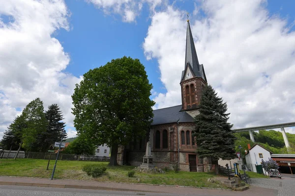 Chiesa Del Villaggio Hrschel Turingia — Foto Stock