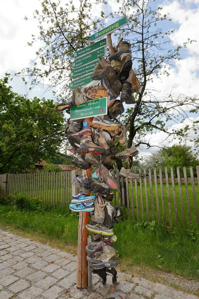 Information Signs Rennsteig Hrschel — Stock Photo, Image