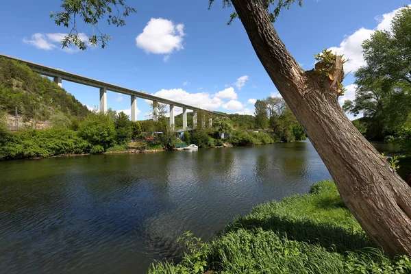 Werra Dalen Mellan Hessen Och Thüringen Tyskland — Stockfoto