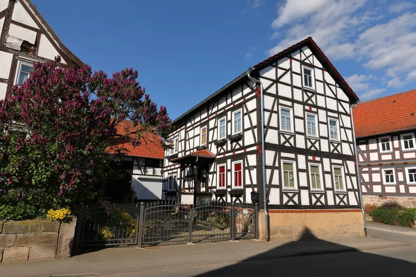 Casa Entramado Madera Norte Hesse Alemania —  Fotos de Stock