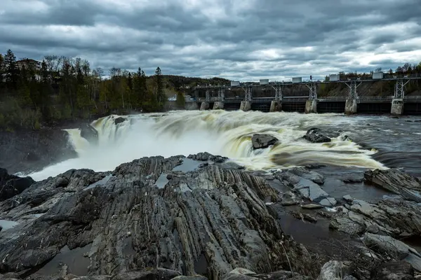 Saint John Rivier Met Grant Falls Canada — Stockfoto