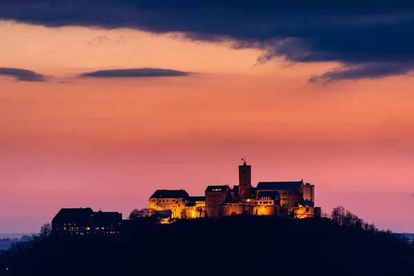 德国图林根的日升沃特堡城堡 — 图库照片
