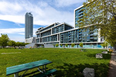 Kanada 'da Modern Houses an Facade of Toronto, 30. Mayıs 2019