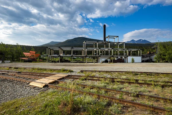 Ciudad Carcross Largo Autopista Alaska Junio 2019 — Foto de Stock