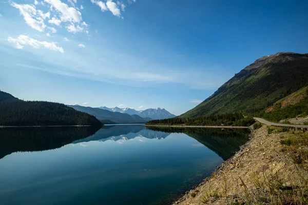 Пейзаж Между Каркроссом Скагуэем Аляске Канаде — стоковое фото