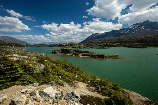 Landskapet Mellan Carcross Och Skagway Alaska Och Kanada — Stockfoto