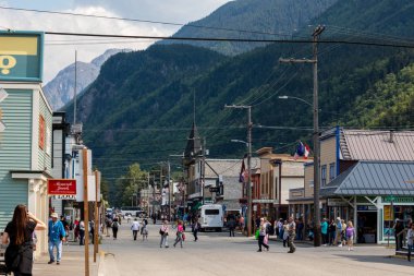 Alaska 'daki tarihi Skayway Şehri, 27. Haziran 2019