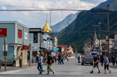 Alaska 'daki tarihi Skayway Şehri, 27. Haziran 2019