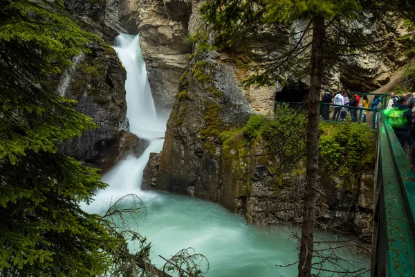 The Johnston Canyon in the Canadian Rocky Mountains