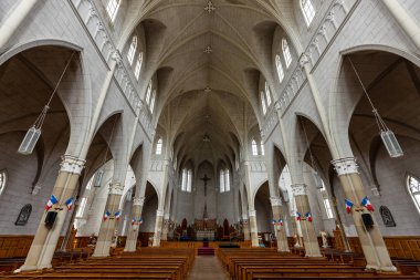  Kanada 'da Nova Scotia' daki Saint Bernard Kilisesi 'nin içinde, 19. Mayıs 2019