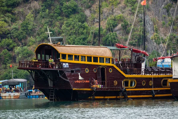 Kreuzfahrt Der Halong Bucht Vietnam — Stockfoto