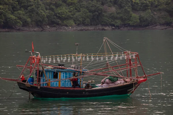 Floating Village Fisher Halong Bay Vietnam November 2019 — Stock Photo, Image