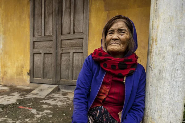 Farmáři Manželka Vesnici Vietnamu — Stock fotografie