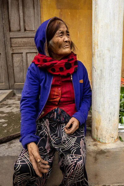 Farmáři Manželka Vesnici Vietnamu — Stock fotografie