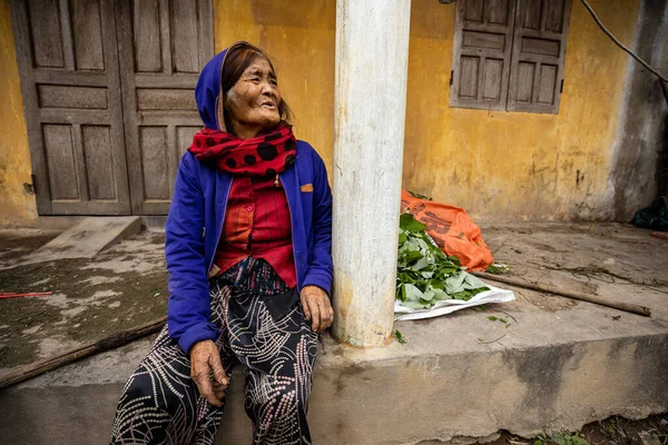 Vietnam Köyünde Çiftçi Eşi — Stok fotoğraf