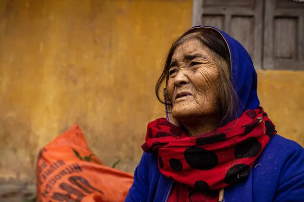 Vietnam Köyünde Çiftçi Eşi — Stok fotoğraf