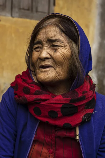 Bäuerin Einem Dorf Vietnam — Stockfoto