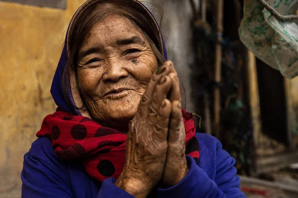 Boerenvrouw Een Dorp Vietnam — Stockfoto