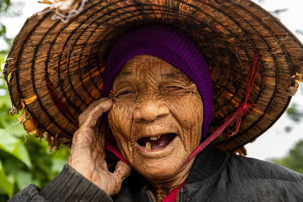 Campesinos Esposa Una Aldea Vietnam — Foto de Stock