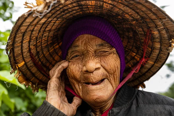 Campesinos Esposa Una Aldea Vietnam — Foto de Stock