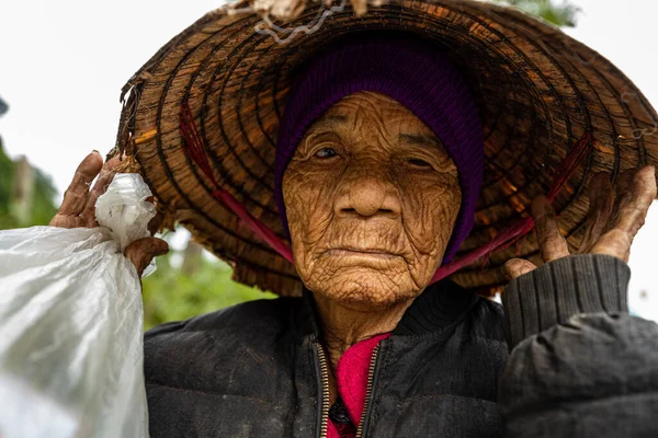 Campesinos Esposa Una Aldea Vietnam — Foto de Stock