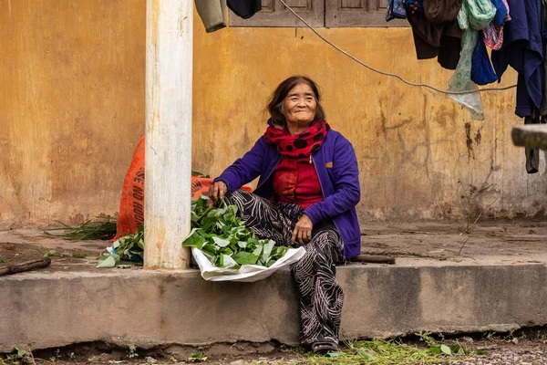 Zavallı Vietnam Yaşlı Kadın — Stok fotoğraf