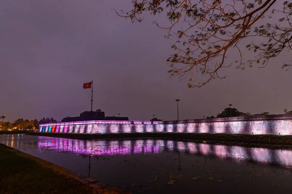 Flaggan Citadellet Hue Vietnam — Stockfoto