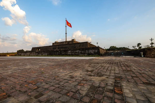 Drapeau Citadelle Hue Vietnam — Photo