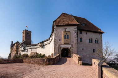 Thüringen Almanya 'daki Wartburg Şatosu