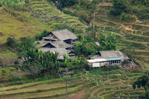 Uma Fazenda Paisagem Sapa Vietnã — Fotografia de Stock