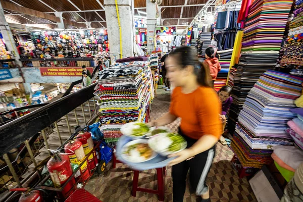 People Old Market Hall Hue Vietnam December 2019 — Stock Photo, Image