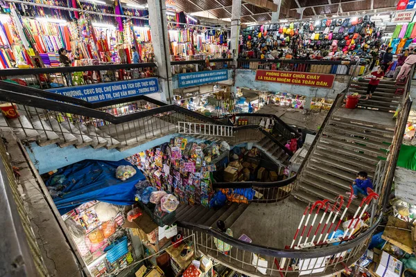 People Old Market Hall Hue Vietnam December 2019 — Stock Photo, Image