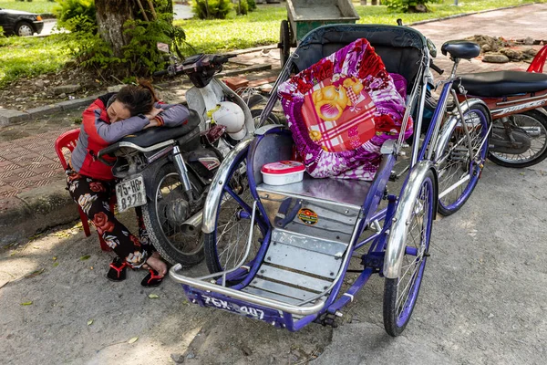 Rickshaw Gatorna Hue Vietnam December 2019 — Stockfoto