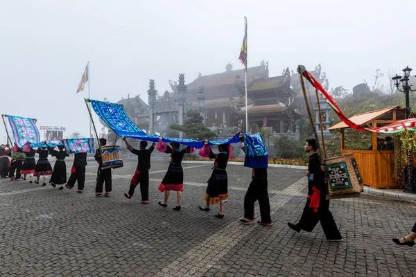 Traditionelles Tanzfestival Sapa Vietnam November 2019 — Stockfoto