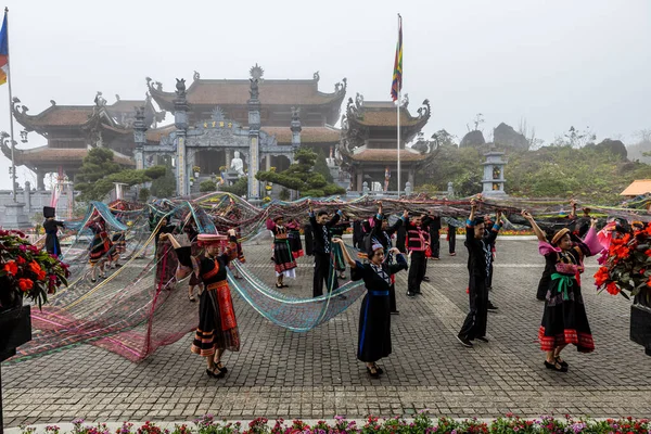 Traditionelles Tanzfestival Sapa Vietnam November 2019 — Stockfoto