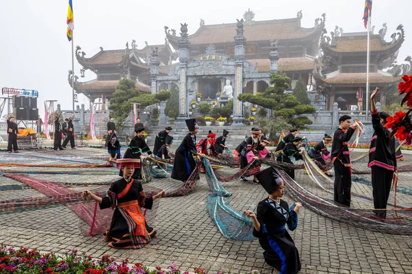 Traditionelles Tanzfestival Sapa Vietnam November 2019 — Stockfoto