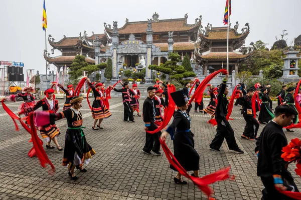 Sapa Vietnam Geleneksel Dans Festivali Kasım 2019 — Stok fotoğraf