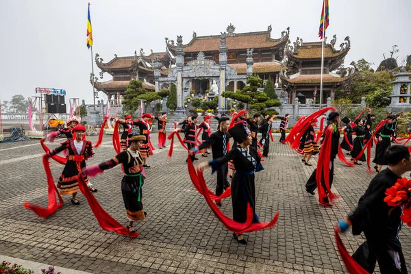 Sapa Vietnam Geleneksel Dans Festivali Kasım 2019 — Stok fotoğraf