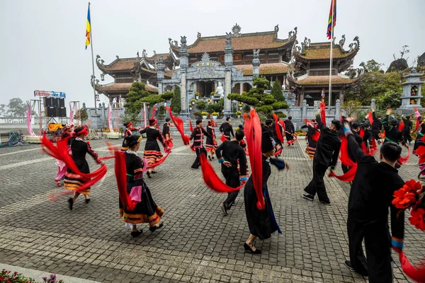 Sapa Vietnam Geleneksel Dans Festivali Kasım 2019 — Stok fotoğraf