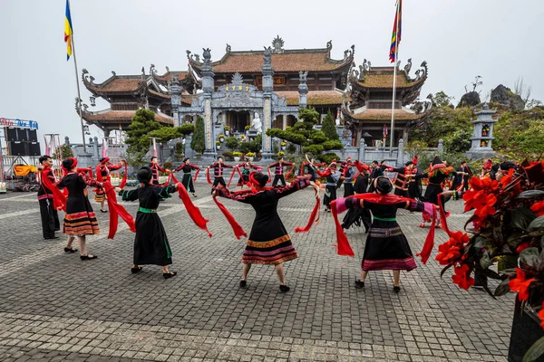 Traditionelles Tanzfestival Sapa Vietnam November 2019 — Stockfoto