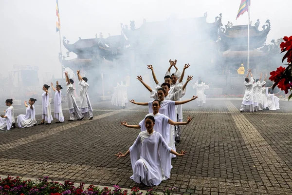 Tradycyjny Festiwal Tańca Sapa Vietnam Listopad 2019 — Zdjęcie stockowe