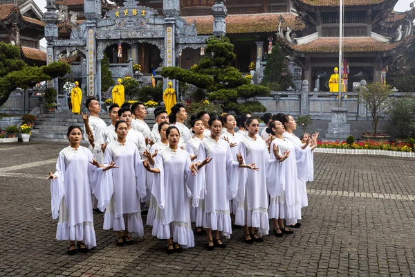 Tradycyjny Festiwal Tańca Sapa Vietnam Listopad 2019 — Zdjęcie stockowe