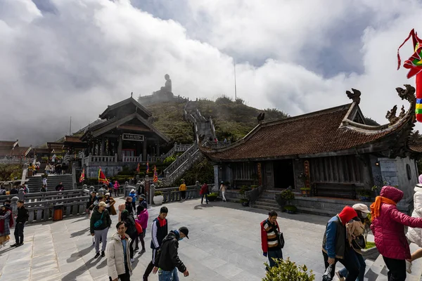 Templo Budista Montaña Fansipan Vietnam Noviembre 2019 —  Fotos de Stock